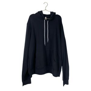Bella + Canvas ‎ Unisex Sponge Fleece Pullover Hooded Sweatshirt Black  2X WP224